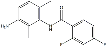 N-(3-amino-2,6-dimethylphenyl)-2,4-difluorobenzamide Struktur