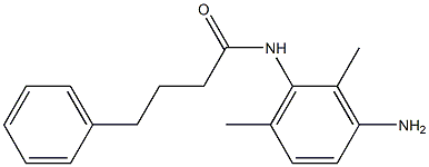 N-(3-amino-2,6-dimethylphenyl)-4-phenylbutanamide Struktur