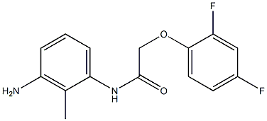 N-(3-amino-2-methylphenyl)-2-(2,4-difluorophenoxy)acetamide Struktur