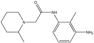 N-(3-amino-2-methylphenyl)-2-(2-methylpiperidin-1-yl)acetamide Struktur