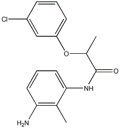 N-(3-amino-2-methylphenyl)-2-(3-chlorophenoxy)propanamide Struktur