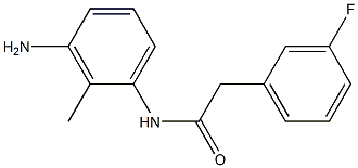 N-(3-amino-2-methylphenyl)-2-(3-fluorophenyl)acetamide Struktur