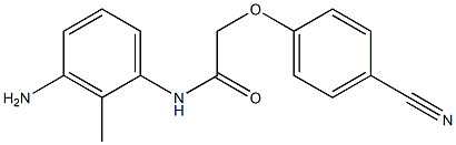 N-(3-amino-2-methylphenyl)-2-(4-cyanophenoxy)acetamide Struktur