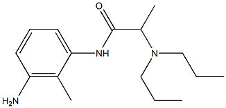 N-(3-amino-2-methylphenyl)-2-(dipropylamino)propanamide Struktur