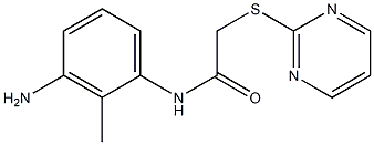 N-(3-amino-2-methylphenyl)-2-(pyrimidin-2-ylsulfanyl)acetamide Struktur