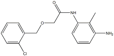 N-(3-amino-2-methylphenyl)-2-[(2-chlorophenyl)methoxy]acetamide Struktur