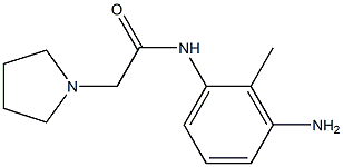 N-(3-amino-2-methylphenyl)-2-pyrrolidin-1-ylacetamide Struktur