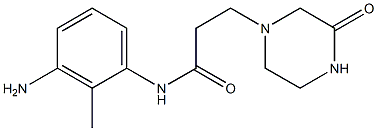 N-(3-amino-2-methylphenyl)-3-(3-oxopiperazin-1-yl)propanamide Struktur