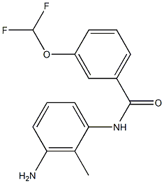 N-(3-amino-2-methylphenyl)-3-(difluoromethoxy)benzamide Struktur