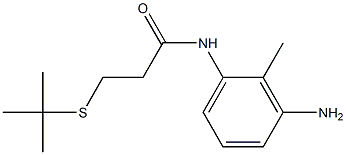 N-(3-amino-2-methylphenyl)-3-(tert-butylsulfanyl)propanamide Struktur