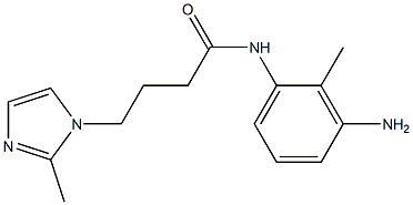 N-(3-amino-2-methylphenyl)-4-(2-methyl-1H-imidazol-1-yl)butanamide Struktur