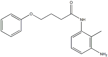 N-(3-amino-2-methylphenyl)-4-phenoxybutanamide Struktur