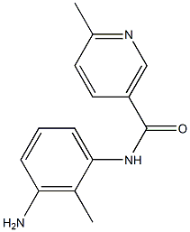 N-(3-amino-2-methylphenyl)-6-methylnicotinamide Struktur