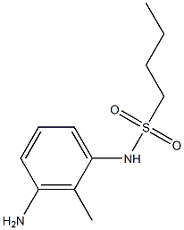 N-(3-amino-2-methylphenyl)butane-1-sulfonamide Struktur