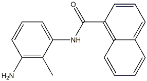 N-(3-amino-2-methylphenyl)naphthalene-1-carboxamide Struktur