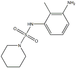 N-(3-amino-2-methylphenyl)piperidine-1-sulfonamide Struktur