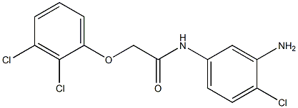 N-(3-amino-4-chlorophenyl)-2-(2,3-dichlorophenoxy)acetamide Struktur