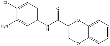 N-(3-amino-4-chlorophenyl)-2,3-dihydro-1,4-benzodioxine-2-carboxamide Struktur