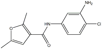 N-(3-amino-4-chlorophenyl)-2,5-dimethyl-3-furamide Struktur