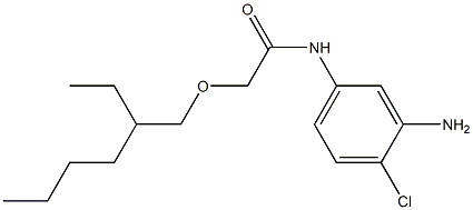 N-(3-amino-4-chlorophenyl)-2-[(2-ethylhexyl)oxy]acetamide Struktur