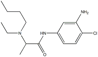 N-(3-amino-4-chlorophenyl)-2-[butyl(ethyl)amino]propanamide Struktur