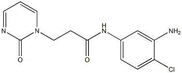 N-(3-amino-4-chlorophenyl)-3-(2-oxopyrimidin-1(2H)-yl)propanamide Struktur