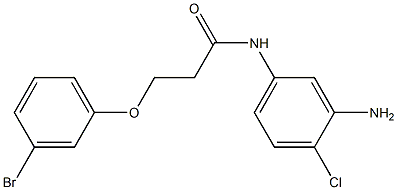 N-(3-amino-4-chlorophenyl)-3-(3-bromophenoxy)propanamide Struktur