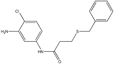 N-(3-amino-4-chlorophenyl)-3-(benzylsulfanyl)propanamide Struktur