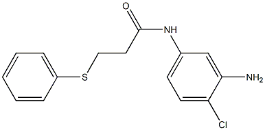 N-(3-amino-4-chlorophenyl)-3-(phenylsulfanyl)propanamide Struktur