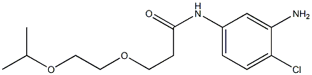 N-(3-amino-4-chlorophenyl)-3-[2-(propan-2-yloxy)ethoxy]propanamide Struktur