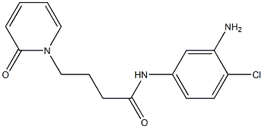 N-(3-amino-4-chlorophenyl)-4-(2-oxo-1,2-dihydropyridin-1-yl)butanamide Struktur