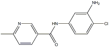 N-(3-amino-4-chlorophenyl)-6-methylnicotinamide Struktur