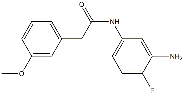 N-(3-amino-4-fluorophenyl)-2-(3-methoxyphenyl)acetamide Struktur