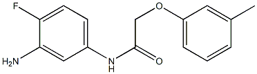 N-(3-amino-4-fluorophenyl)-2-(3-methylphenoxy)acetamide Struktur