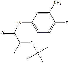 N-(3-amino-4-fluorophenyl)-2-(tert-butoxy)propanamide Struktur