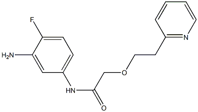 N-(3-amino-4-fluorophenyl)-2-[2-(pyridin-2-yl)ethoxy]acetamide Struktur