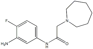 N-(3-amino-4-fluorophenyl)-2-azepan-1-ylacetamide Struktur