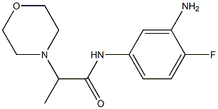 N-(3-amino-4-fluorophenyl)-2-morpholin-4-ylpropanamide Struktur