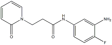 N-(3-amino-4-fluorophenyl)-3-(2-oxopyridin-1(2H)-yl)propanamide Struktur