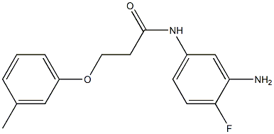 N-(3-amino-4-fluorophenyl)-3-(3-methylphenoxy)propanamide Struktur