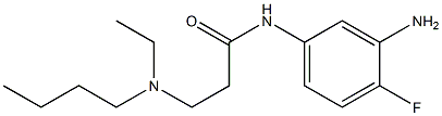 N-(3-amino-4-fluorophenyl)-3-[butyl(ethyl)amino]propanamide Struktur