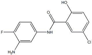 N-(3-amino-4-fluorophenyl)-5-chloro-2-hydroxybenzamide Struktur