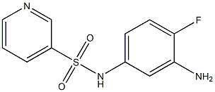 N-(3-amino-4-fluorophenyl)pyridine-3-sulfonamide Struktur