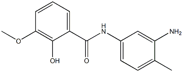 N-(3-amino-4-methylphenyl)-2-hydroxy-3-methoxybenzamide Struktur