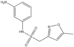 N-(3-aminophenyl)-1-(5-methyl-1,2-oxazol-3-yl)methanesulfonamide Struktur