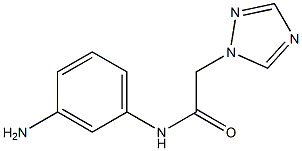 N-(3-aminophenyl)-2-(1H-1,2,4-triazol-1-yl)acetamide Struktur