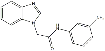 N-(3-aminophenyl)-2-(1H-benzimidazol-1-yl)acetamide Struktur