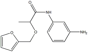 N-(3-aminophenyl)-2-(2-furylmethoxy)propanamide Struktur