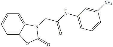 N-(3-aminophenyl)-2-(2-oxo-2,3-dihydro-1,3-benzoxazol-3-yl)acetamide Struktur