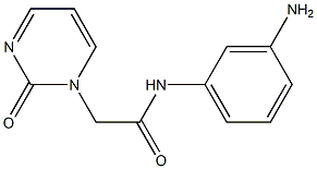 N-(3-aminophenyl)-2-(2-oxopyrimidin-1(2H)-yl)acetamide Struktur